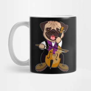 Cello Music Dog T-Shirt Funny Pet Gift Idea Mug